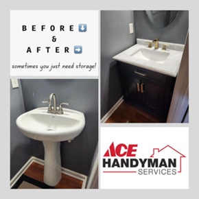 Bathroom Vanity replacement in Hanover, Virginia