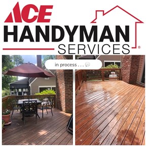 ACE Handyman Services deck pressure wash