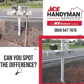 ACE Handyman Services mailbox post repair