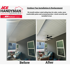 Outdoor Fan Install