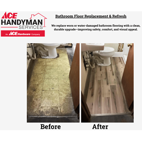 Bathroom Floor Replacement & Refresh