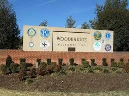Welcome Sign in Woodbridge, VA.
