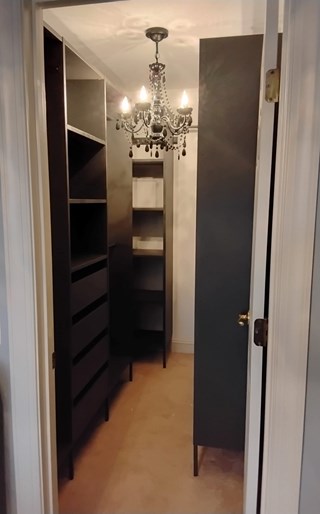 Closet lighting upgrade in Montclair, VA