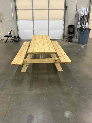 Picnic Table Stain After - Renton
