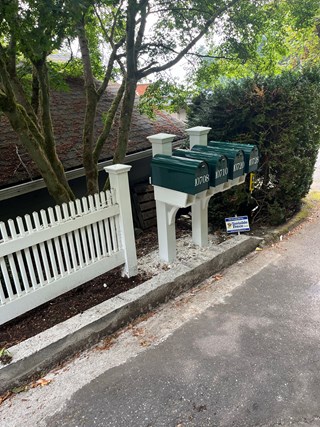 After mailbox installation Bainbridge Island WA.