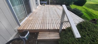 Before Deck refresh by Ace Handyman Services in Gig Harbor WA
