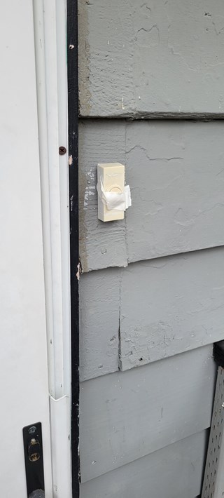 Before Smart Door bell installation by Ace Handyman Services in Gig Harbor, WA.