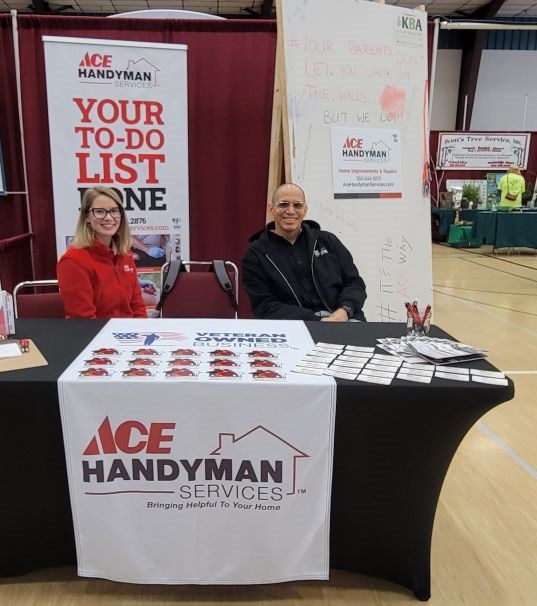 Ace Handyman services team at the Peninsula Home and Garden Show
