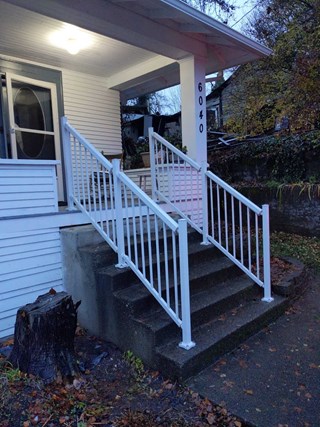 After Handrail Instalation by Ace Handyman Services in Bremerton, WA.