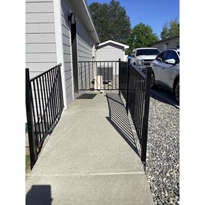 How do I add safety rails to a concrete porch? Who is a good contractor to call for front porch rails installation?