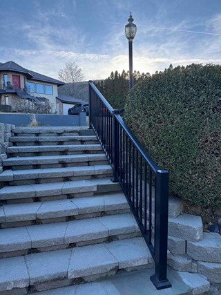 Exterior Residential Hand Rail installed by Contractor Handyman in Richland WA