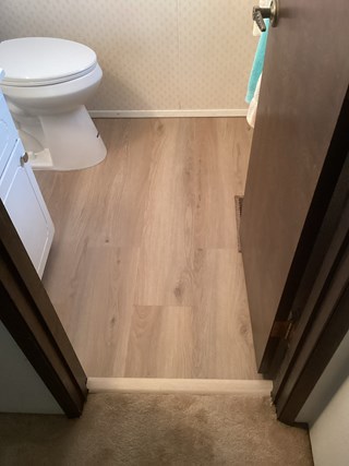 LVP flooring installation by Ace Handyman Services in Kennewick, WA