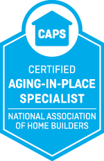 Certified Aging In Place Specailaist for providing home updates and repairs to meet the changing needs of you and your family. 