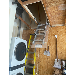 garage stair access pull down ladder installation vancouver washington
