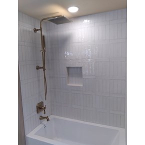 Ace Handyman Services shower tiling in Waukesha Wisconsin