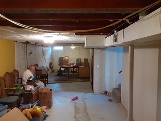 Basement remodel in Menomonee Falls WI - Before