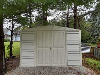 Shed installation in Brookfield WI - Before
