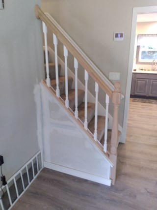 Interior stair railing in Waukesha WI - After