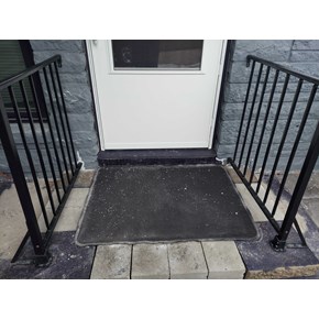 Porch Railing Install in Waukesha WI.