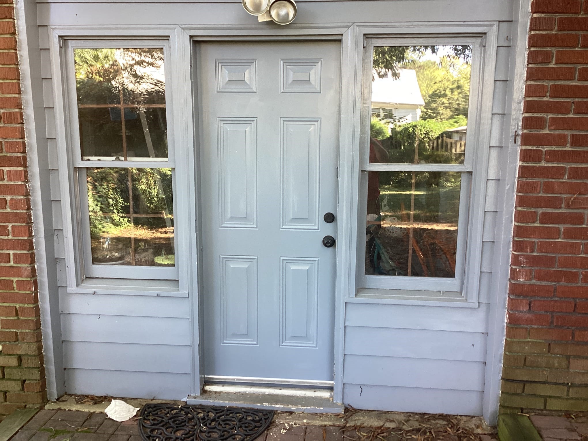 New exterior door installed in Raleigh, NC 27605 by Ace Handyman Services Greater Triangle.