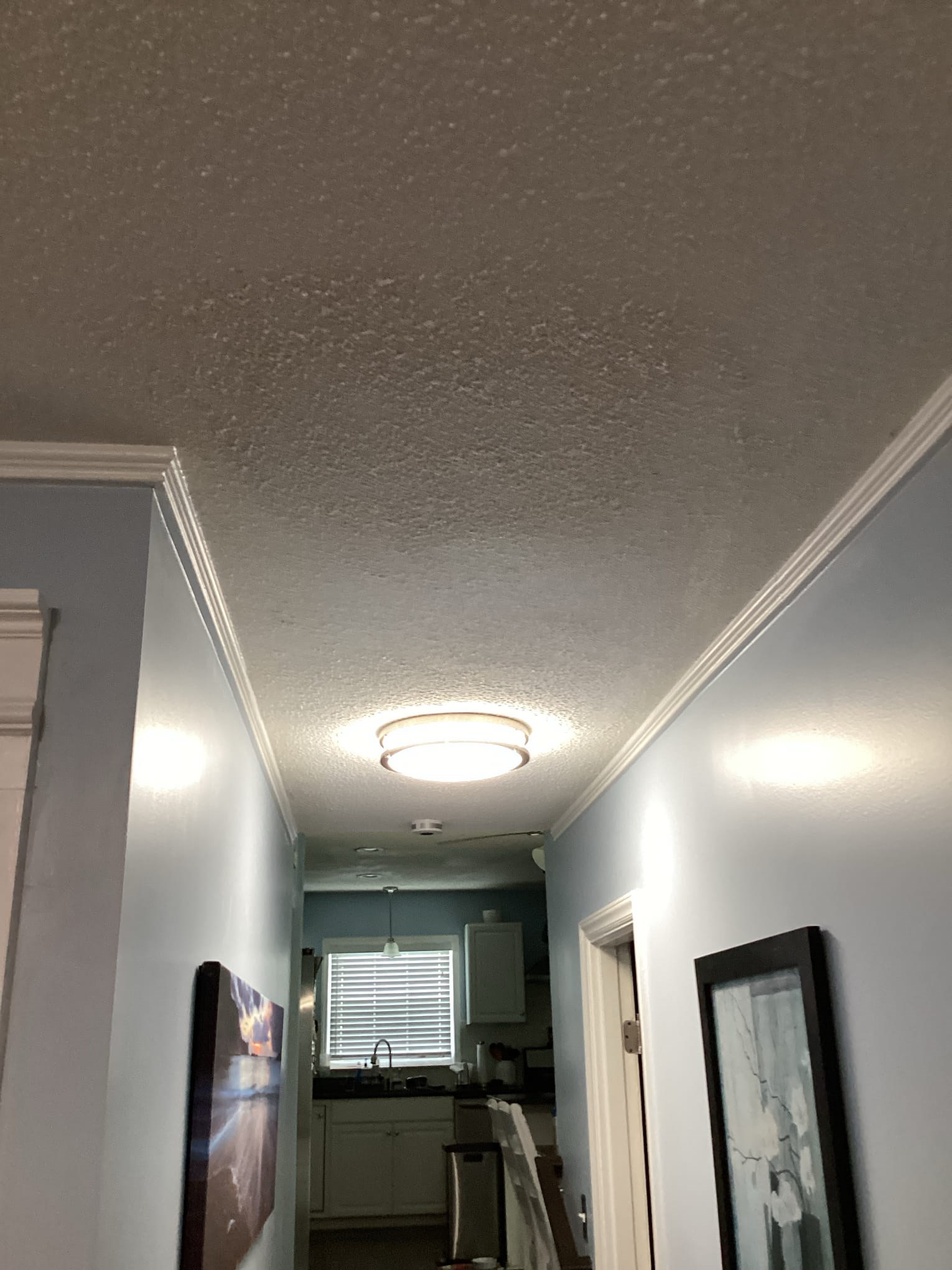 https://acehandyman-dss.ingeniuxondemand.com/Images/Offices/North Carolina/Greater Triangle/images/23108118-AHS-clayton-garner-nc-27529-popcorn-ceiling-repair-hallway-ceiling-texture-match.jpg Completed drywall ceiling repair with new texture in Garner, NC