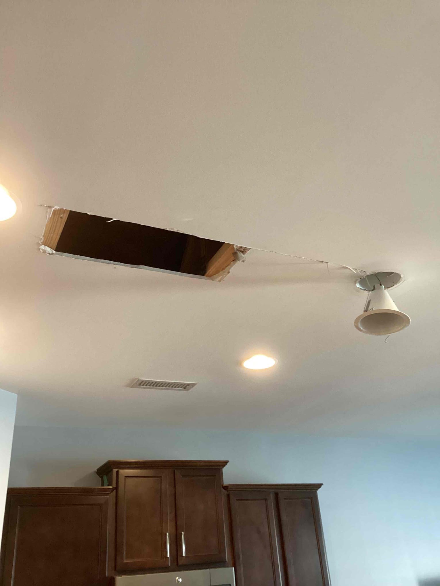 https://acehandyman-dss.ingeniuxondemand.com/Images/Offices/North Carolina/Greater Triangle/images/34476950-Ace-Handyman-Services-Greater-Triangle-raleigh-nc-27603-drywall-repair-water-damage-ceiling.jpg Start of drywall repair after water damage in Raleigh, NC